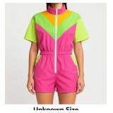 Colorful Zip-Up Romper