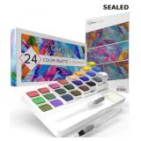 GenCrafts Watercolor Palette with Bonus Paper Pad
