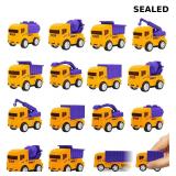 24Pcs Construction Vehicles Toys Cars for Easter