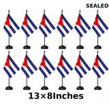 12 Pcs Cuba Desk Flags Set