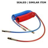 15' Coiled Air Line Assemblies,Red & Blue Truck Tr