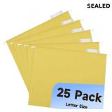 pmybupo Hanging File Folders,25 Pack Yellow