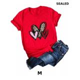 Ykomow Womens Valentine Shirts Leopard Valentine's