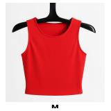 Red Sleeveless Crop Top