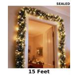 15ft lighted Christmas garlands