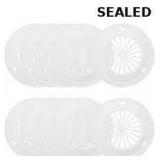 Cabilock Reusable White Plastic BBQ Tray