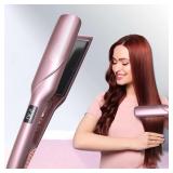 LANDOT Wide Flat Iron Hair Straightener