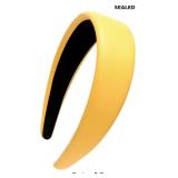 LONEEDY 1.7 Inch Leather Hard Headband x2