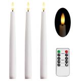 Stmarry 9.65 Inch Flameless Taper Candles