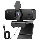 4K Webcam for PC with Dual Microphones