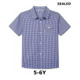 Bienzoe Boys Short Sleeve Shirt: Casual Button