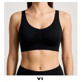 Black Seamless Sports Bra