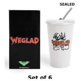 6x Halloween series cold drink color changing cup