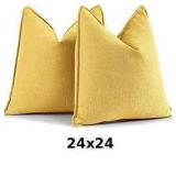ZWJD Yellow Pillow Covers
