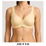 Yellow Embroidered Bra