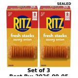 3x RITZ Fresh Stacks Savory Onion Crackers