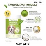 2x Dog Teeth Cleaning Wipes