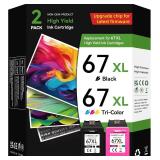 67XL Ink Cartridges Black/Color Combo Pack