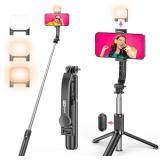 Selfie Stick Tripod with Fill Light