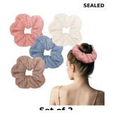 2x YIERSO Large Microfiber Hair Towel Scrunchies