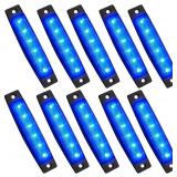 PSEQT 10 Pcs LED Rock Strip Lights