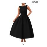 YMDUCH Women's Elegant Sleeveless Party Long Dress