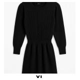 Black Knit Sweater Dress