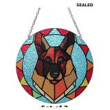 2x Dog Memorial Suncatcher