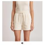 Cream Drawstring Shorts