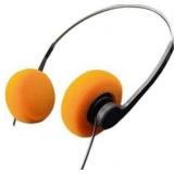 Orange Retro On-Ear Headphones
