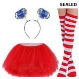 80s Women Tutu Costume Accessories Set