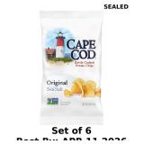 6x Cape Cod, Kettle Cooked Potato Chips