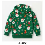 Festive Green Santa Hoodie