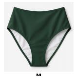 Dark Green High-Waisted Bikini Bottom