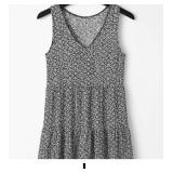 Black and White Floral Dress