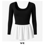 Black and White Long Sleeve Dress