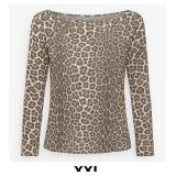 Long Sleeve Leopard Print Top