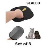 3x Gosknor Double-Sided Pet Grooming Gloves,...
