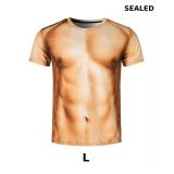 Goodstoworld Unisex 3D Fake Abs T Shirts