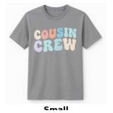 Gray T-Shirt with Colorful Print