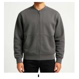 Gray Zip-Up Sweatshirt