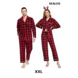 COLORFULLEAF Couples Matching Chritsmas Pajamas
