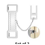 2x Portable Door Lock Home Security Door Locks...