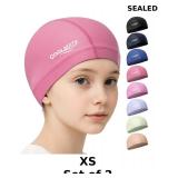 2x COOLMATE Fabric Swim Cap for Adult Women Men...