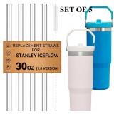 SET OF 5 Snowfall 4 Pcs Replacement Straw