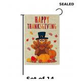 14x Happy Thanksgiving Flag