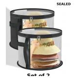 2x Hat Storage Box Organizer with Clear Window