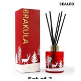 2x Christmas Reed Diffuser Set