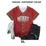 Women's Christmas-themed baseball jersey