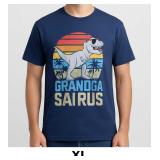 Graphic T-Shirt with Dinosaur Design